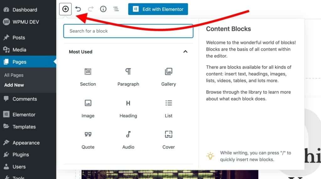 WordPress Add Block